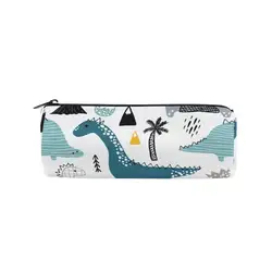 Cute Pencil bag Case Dinosaur Pattern Leather Pen Bag Pencil Box Pencil Case Stationery Pouch Office School Supply