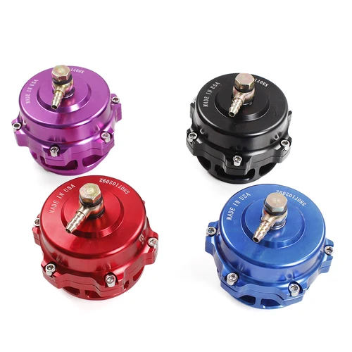 Imagen 2 del producto RASTP-Válvula de soplado de 50mm de estilo Tial, auténtico CNC BOV con brida de banda en v con RS-BOV027 de logotipo