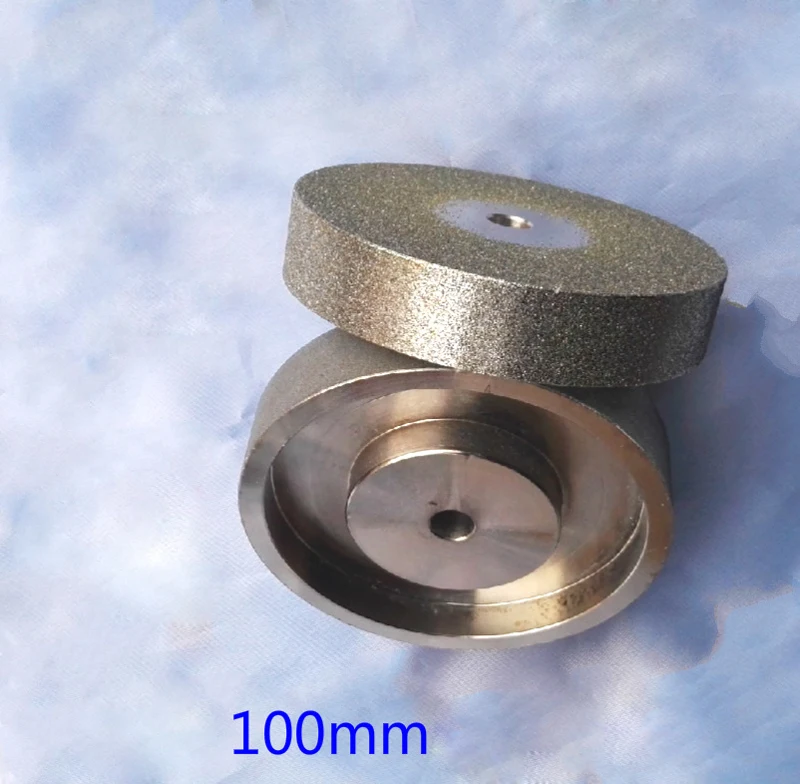 Mola da 4 pollici 100x20x10mm Foro Acciaio al tungsteno Vetro Pietra preziosa Lega di ceramica Ruote per lucidatura parallele