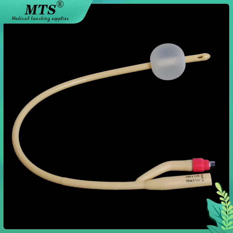 2-drożny lateksowy cewnik Foley pokryty silikonem sterylizacja medyczna cewnik cewki moczowej FR6 - FR30
