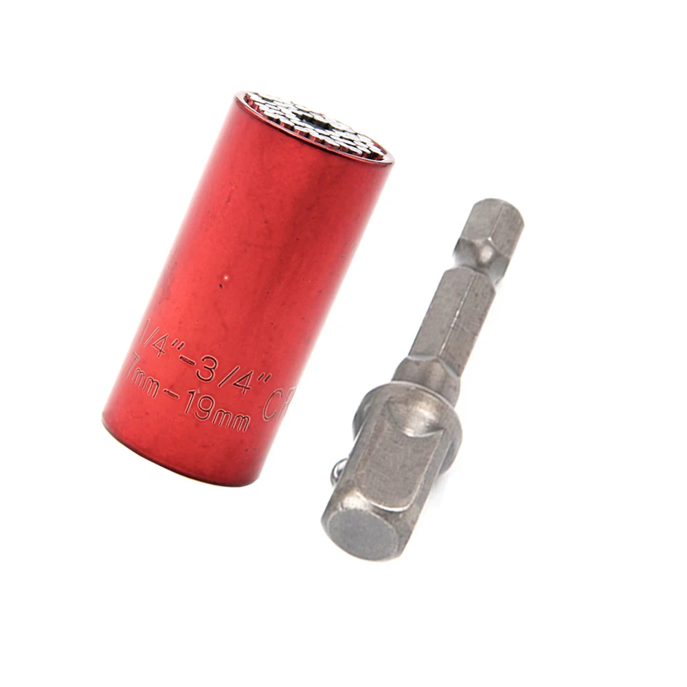 2pc 7-19mm Universal Torque Wrench Head Set Socket Sleeve Power Drill Ratchet Bushing Spanner Key Magic Multi Hand Tools