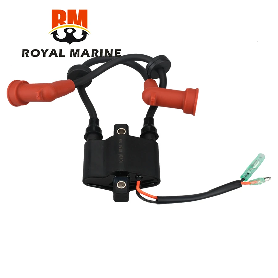 

6F6-85530-01 Ignition Coil Assy for Yamaha Outboard Engine 2 stroke 40HP E40G E40J 6F6-85530 boat motor