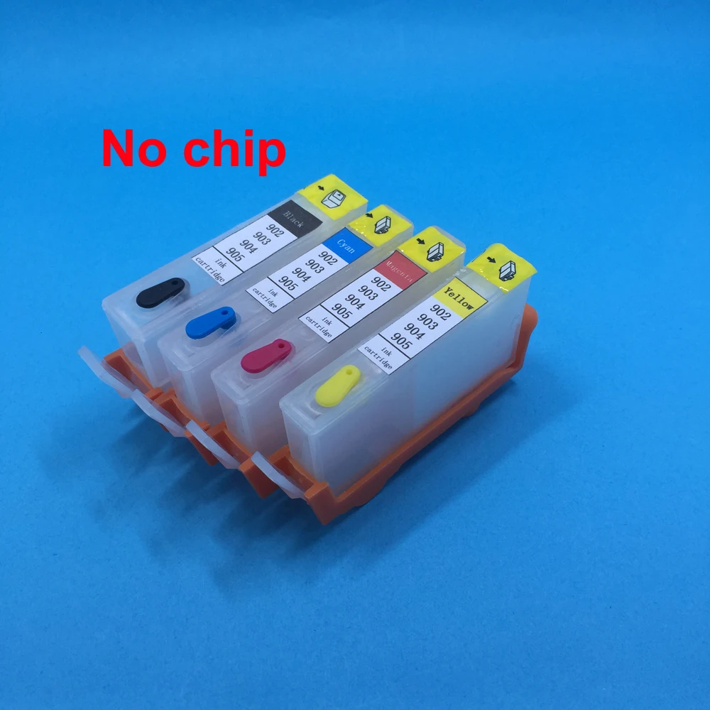 

YOTAT (No Chip) Refillable Ink Cartridge for HP 902 903 904 905 for HP OfficeJet Pro 6950 6951 6954 6956 6958 6960 6961 6970