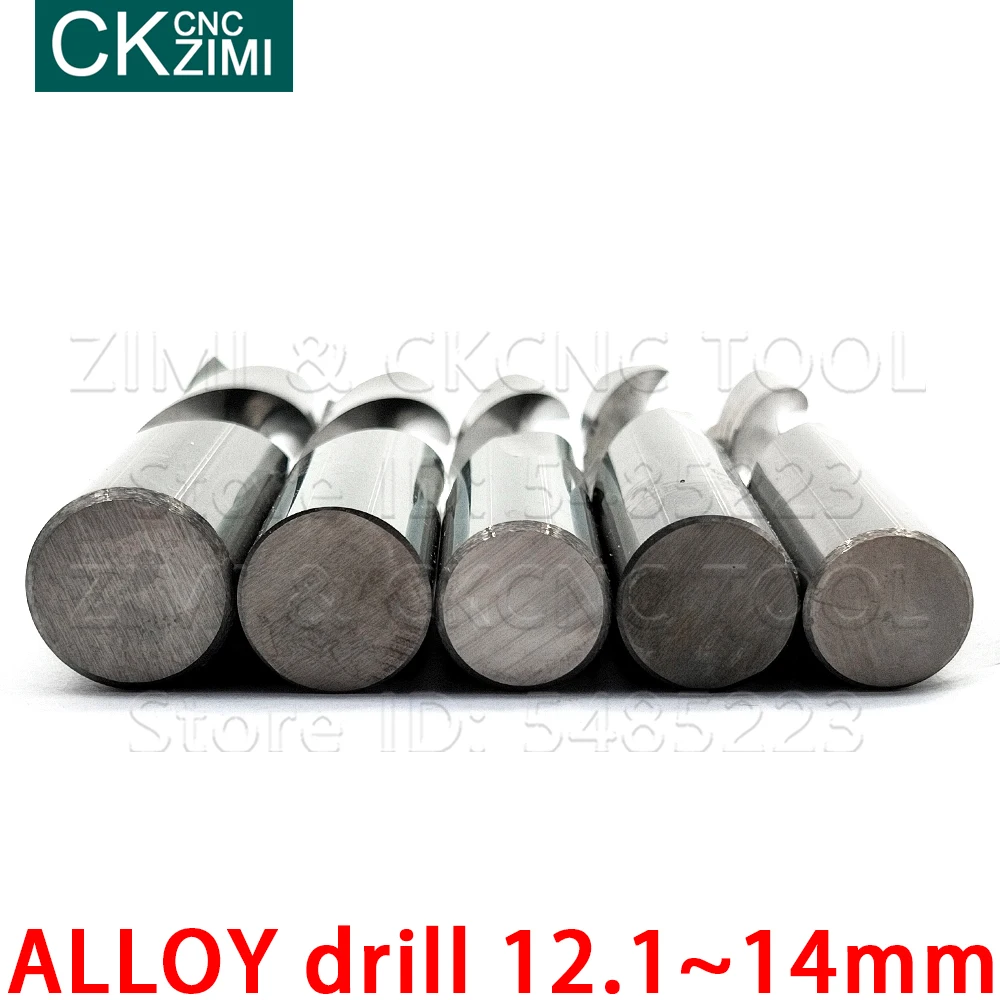 1 Chiếc 12.1-14Mm Carbide Mũi Thép Không Gỉ Gỗ Xoắn Mũi Mũi Khoan Khoan Kim Loại tiện Bằng Máy CNC Máy