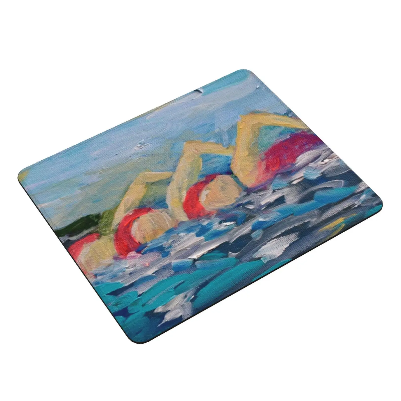 Synchronised Swimming In The Irish Sea Mouse Pad DIY Print Synchronised Swimming Irish Sea Bangor Irish