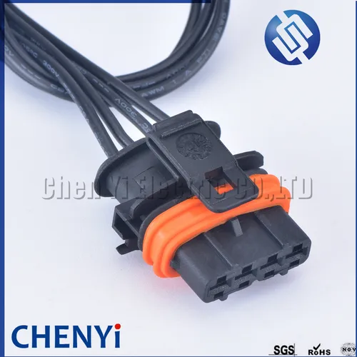 Conector automotriz sellado automático JPT hembra de 4 pines para enchufe Ora del sensor MAP 368162 -1 Con protector de cable 18AWG de 15 cm