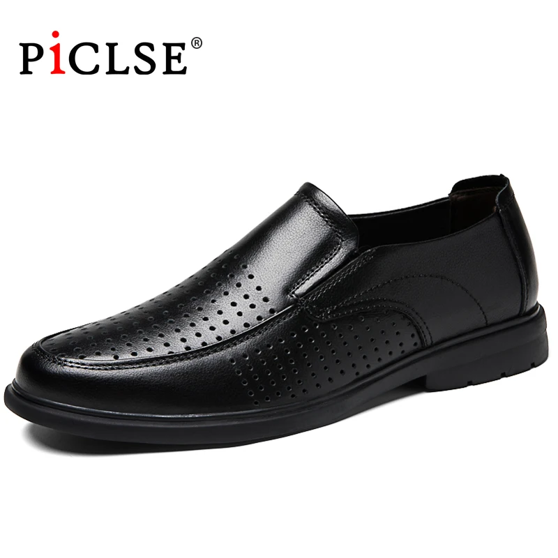 Genuine leather shoes Men loafers Large size Black Leather casual shoes Men flats Breathable Men shoes Moccasins zapatos hombre