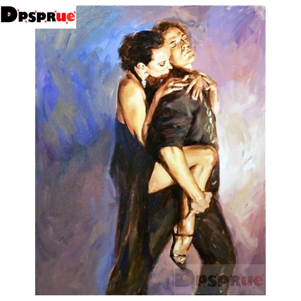 

Dpsprue Diy 5d алмазная картина, вышивка крестиком, танцевальная Алмазная мозаика, украшение для дома, вышивка с узором, ручная работа, подарок другу DK13