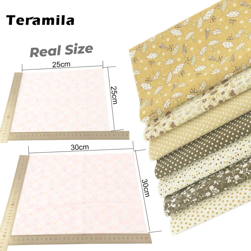 7 Pcs/Set 30x30cm Sewing Cloth Patchwork Fabrics