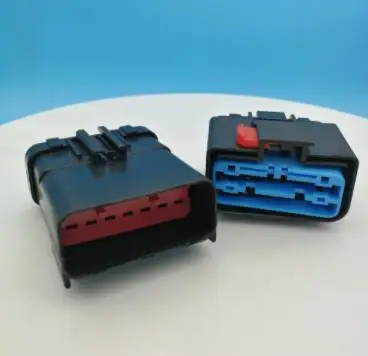 2 pcs 14 Pin Way Female and Male 2.8mm Black Color Car Automotive Connector 54201400