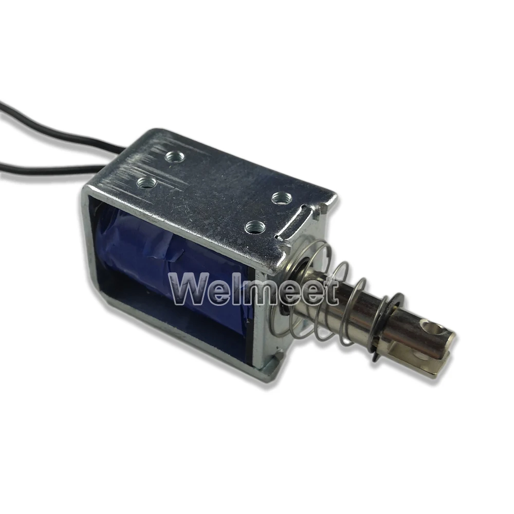 1PCS DC6V 12V 24V Push Type Electromagnet Open Frame Solenoid Magnet 10mm 0.8N