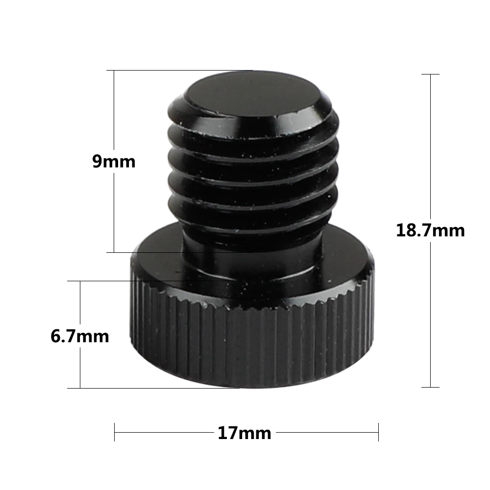 CAMVATE 2 pezzi 15mm spina per asta M12 maschio a 1/4 "-20 adattatore per vite femmina per M12 Standard filettato interno 15mm collegamento asta nuovo