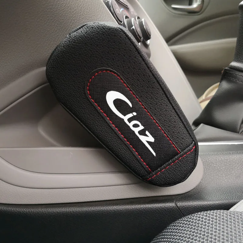 Leather Knee Pad handrail pad Interior Car Accessories For Suzuki Ciaz