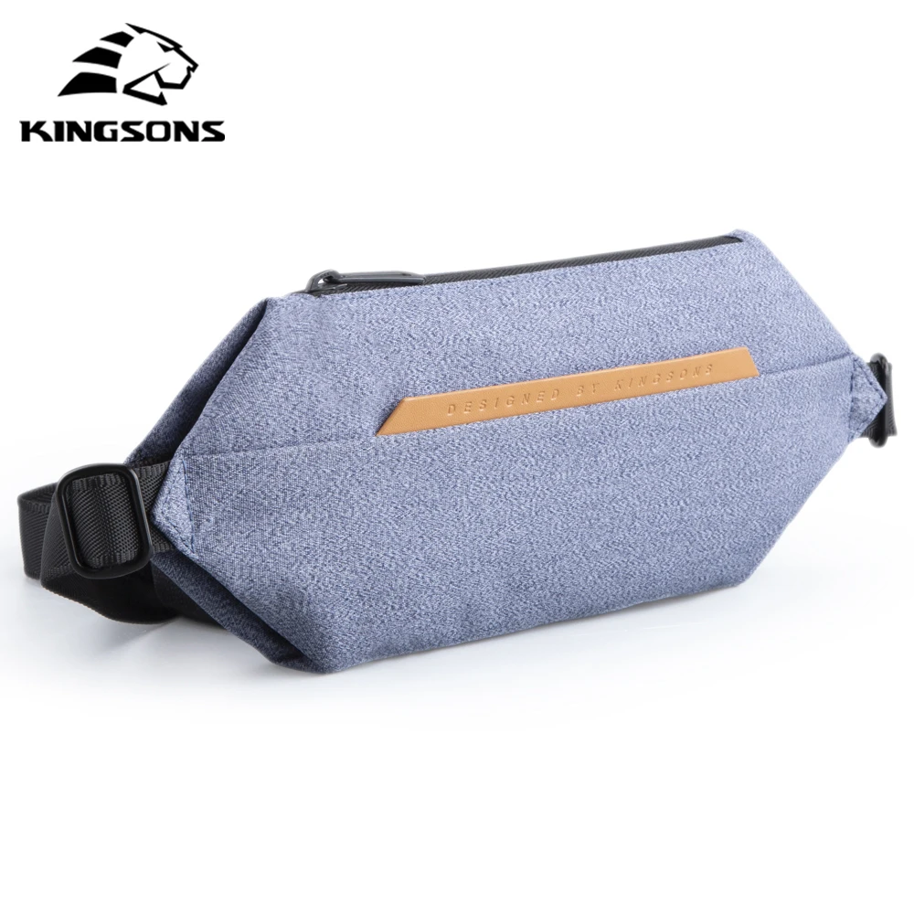 Men Sling Chest Bag Anti-theft Crossbody Hand Pack Single Shoulder Mini Back Pack Business Running Travel Waist Bag Men Kingsons