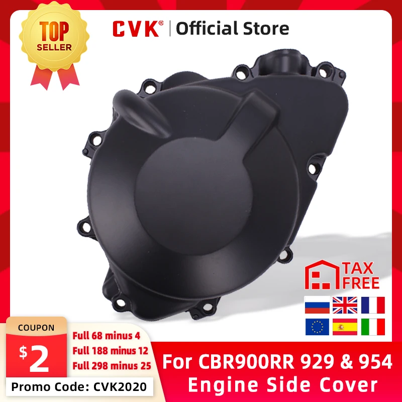 

CVK Engine Cover Motor Stator Cover CrankCase Cover Shell For HONDA CBR900RR CBR929RR 2000 2001 CBR954RR 2002 2003 CBR 929 954 R