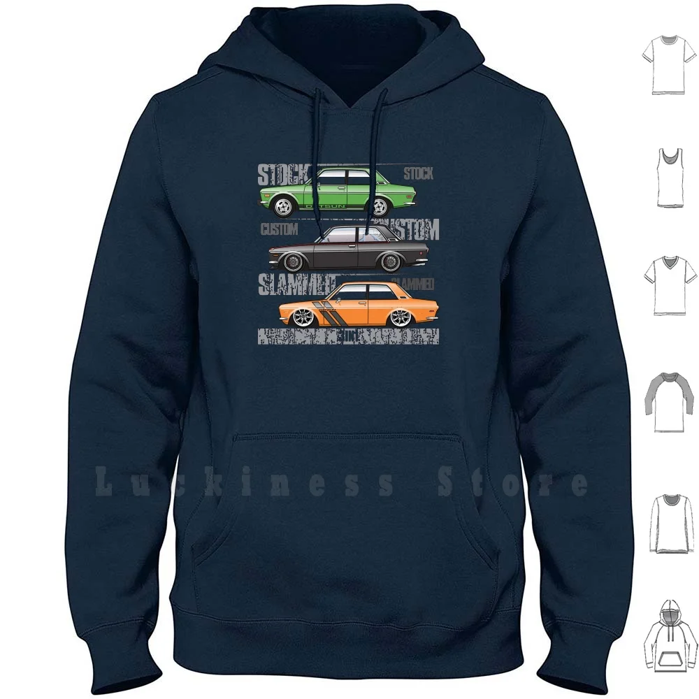 3in1 B Hoodies 1969 69 1970 70 1971 71 1972 72 Datsun Bluebird 510 Sedan Coupe 2 Door