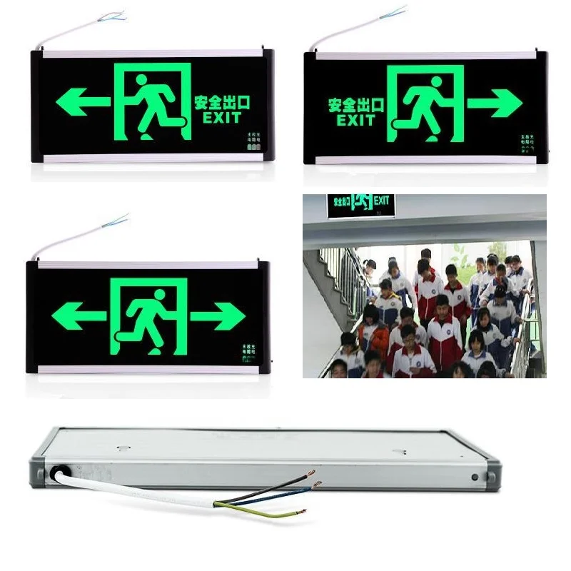 

Multifunctional LED Security Exits, Fire Emergency Evacuation Signs, Direction Indicator, Electric Style, Plug-in