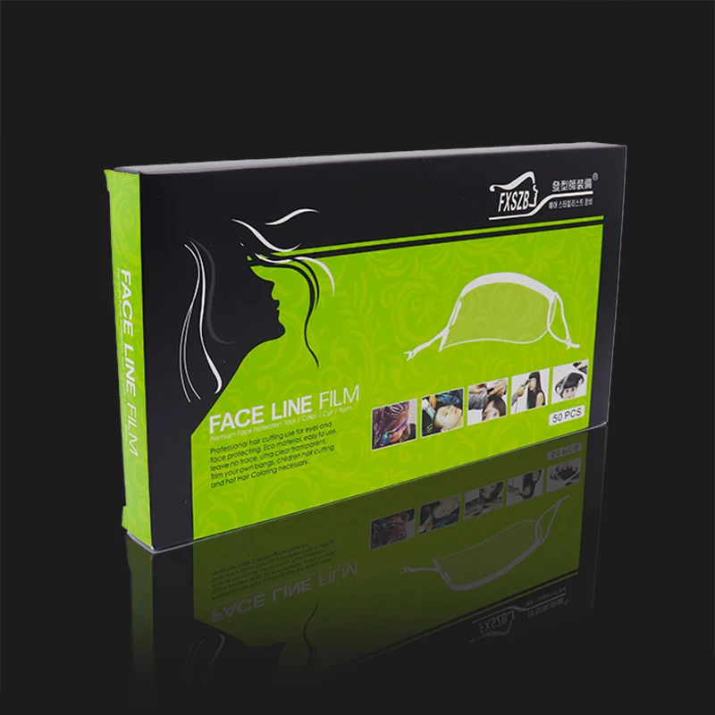 Transparent Forehead Protectors & Eye ,Mask for Hair Dye, Hair Color, Hair Cutting Scissorsand Hair,50 sheets per box