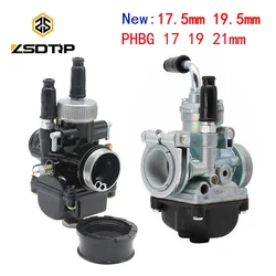 Zsdtrp-ブラックキャブレター,17mm,19mm,21mm,Dellorto phbg,carb dio jg,50cc,90cc,rg50 bws100,pch,yama