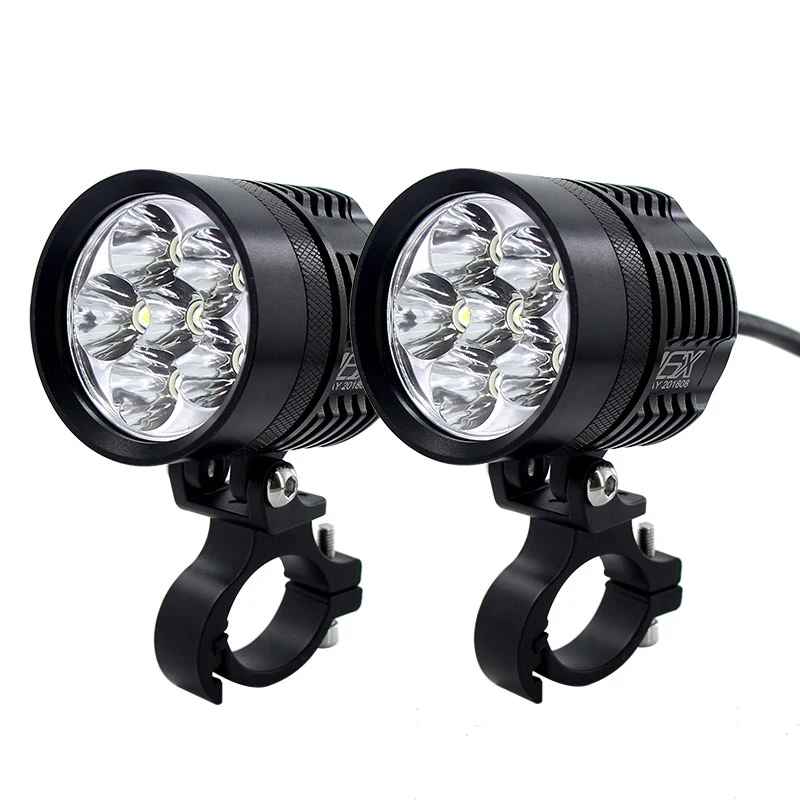 2Pcs 12000lm 6000K Led Motorcycle Bike Headlight Bulb Waterproof Driving Spot Fog Lights External MOTO DRL Accessories