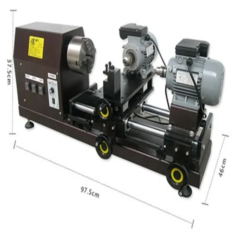 Large Beads Machine Three Motor Lathe Wood Bead Bracelet Bodhi Processing Center Micro Bead Machine Tool Woodworking Lathe