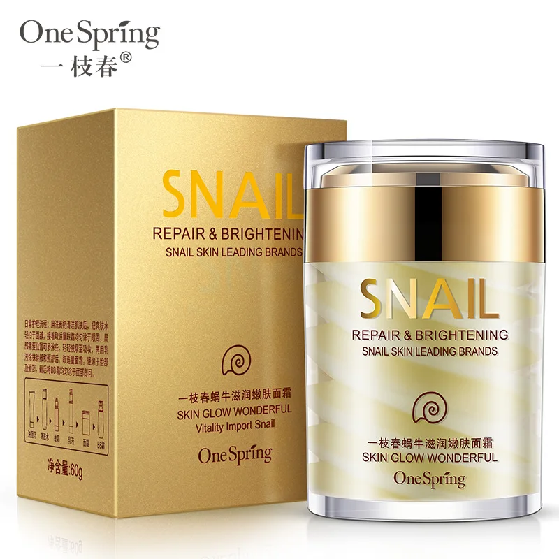 OneSpring Face Cream Snail Cream Aloe Vera Nourishing Moisturizing Repair Skin Care Cream