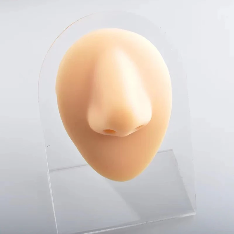 Soft Silicone Ear Model 1:1 Human Ear Nose Tongue Labret Model Simulation Display Props Teaching Tools Jewelry Display Earrings