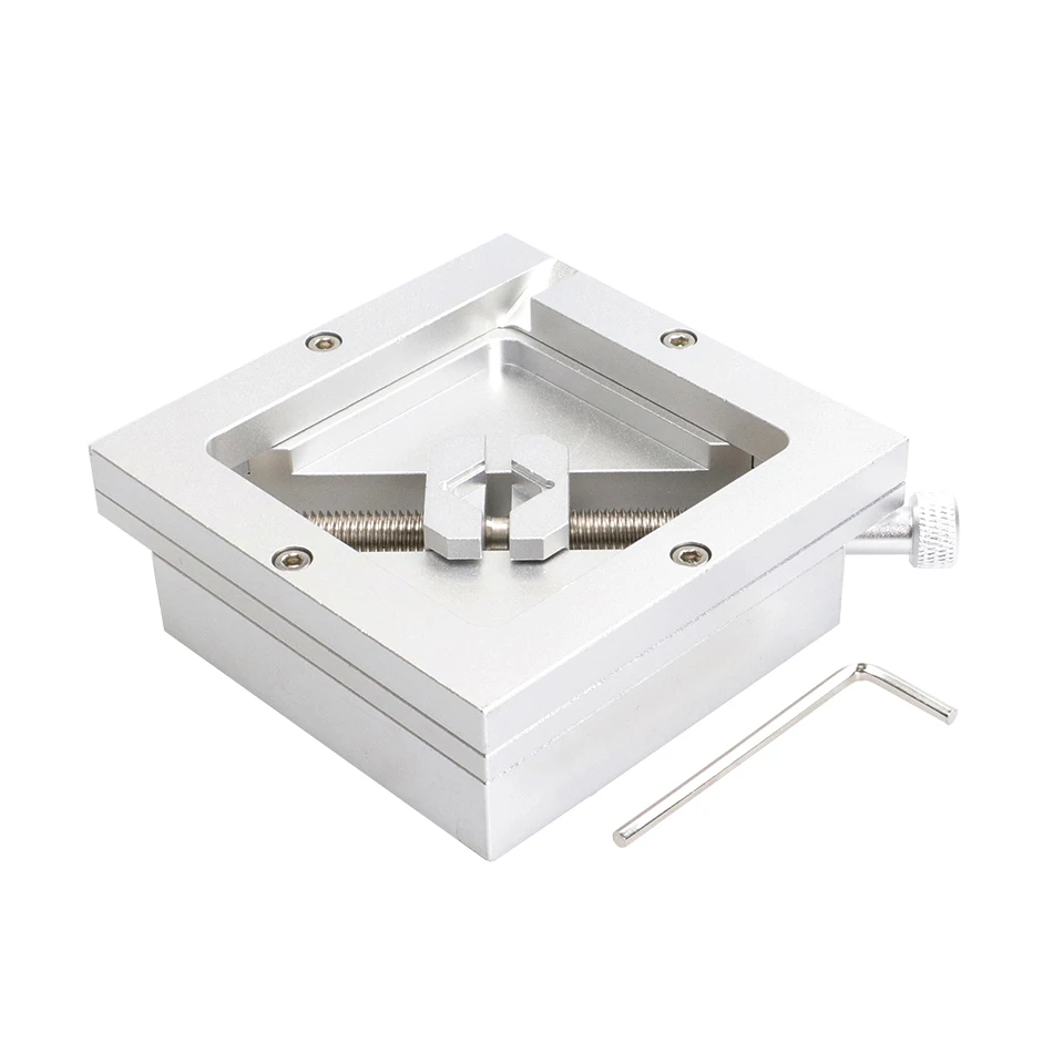 Aluminum alloy 90MM Silver BGA Reballing Station with Allen key For PCB Chip Soldering Rework Repair For PCB Chip Soldering Rewo