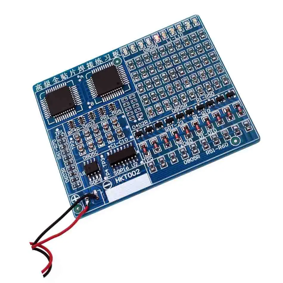 Scheda di pratica della saldatura dei componenti SMD saldatura Kit fai-da-te Transistor a diodi Resitor per iniziare l\'apprendimento elettronico