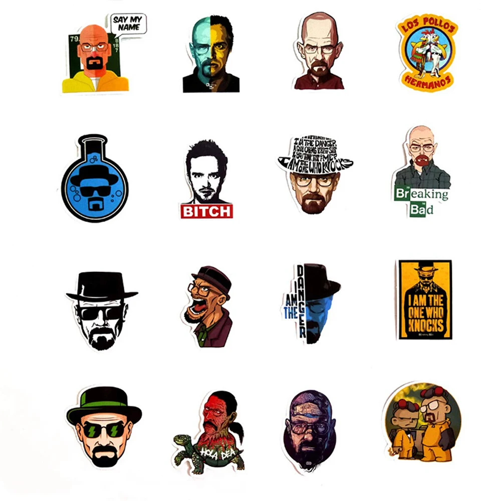 10/30/50PCS TV Show Breaking Bad Stickers DIY Skateboard Suitcase Freezer Graffiti Luggage Motorcycle Classic Toy Cool Stickers