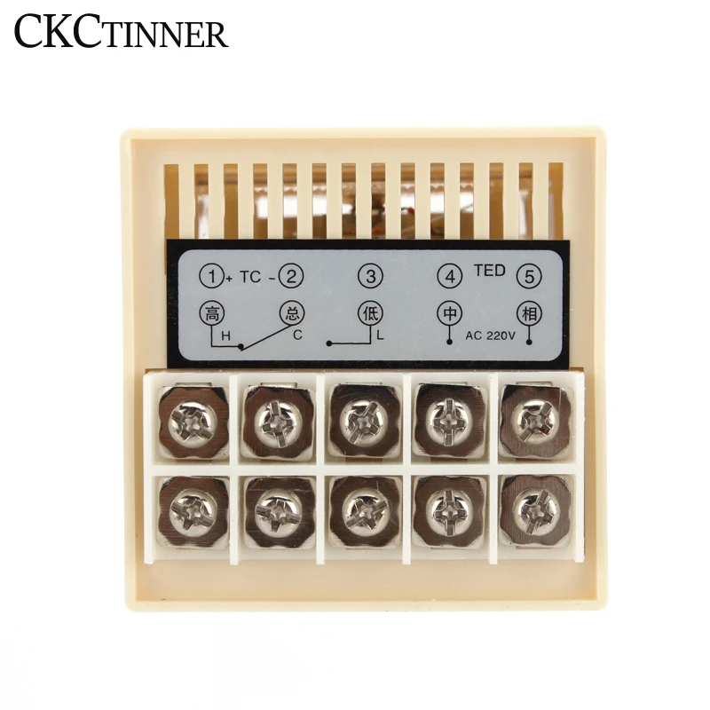 Pointer Temperature Controller K Type E Type Digital Thermostat TED-2001/TEL72-9001X 400 Celsius 220VAC 72*72mm