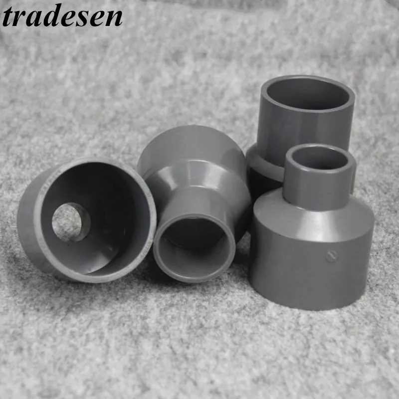 1 stücke ID 20-50mm Grau Rohr Passend Reduzierung Gerade Anschlüsse Garten Wasser Rohr Anschluss PVC Rohr Armaturen UPVC Rohr Adapter
