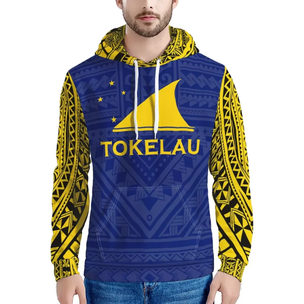 

Customize Pattern Logo Polynesian Tribal Print Tokelau Oversize 6XL Cheap Men Hoodie Casual Sweatshirts Drop shipping