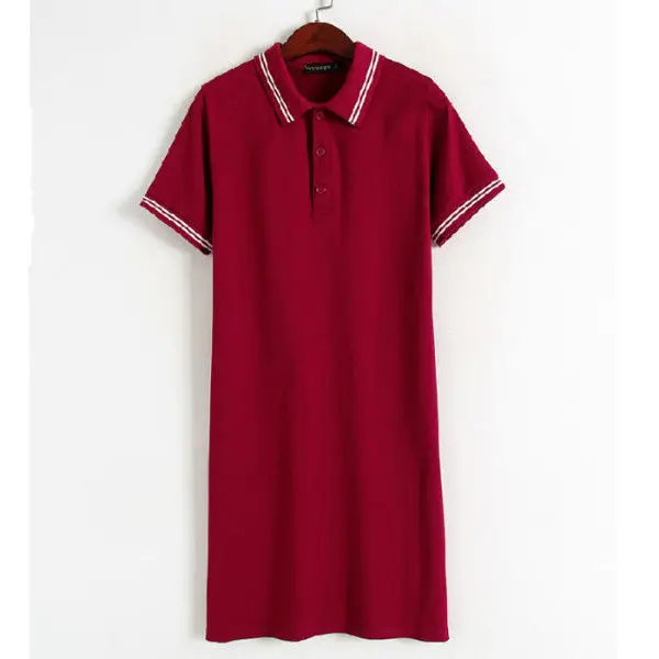 Jurken Voor Vrouwen Sport Toevallige Korte Mouwen Polo Shirt Kraag T-shirt Paul Jurk Voor Vrouwen Vestido De Mujer Femme gewaad