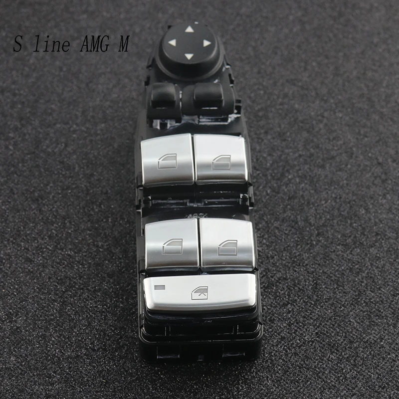 Car Styling Window glass lift switch button Cover stickers Trim For BMW F30 F34 F32 3 4 series GT Door Armrest panel Accessories
