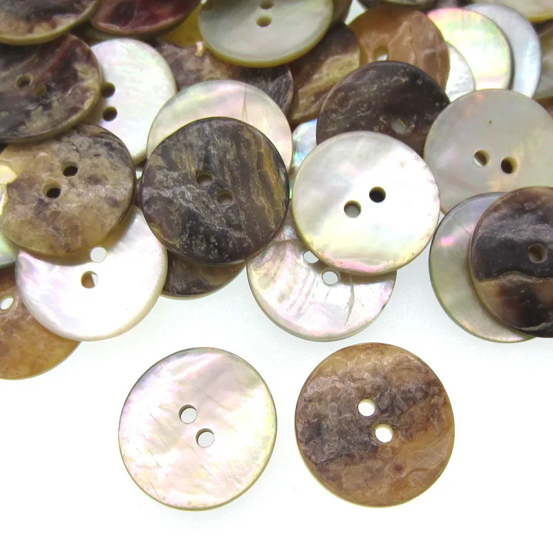 50pcs 10mm 11.5mm 13mm 15mm 18mm Natural Shell Buttons Mother of Pearl Buttons For Women\'s Clothing Garment Accessories