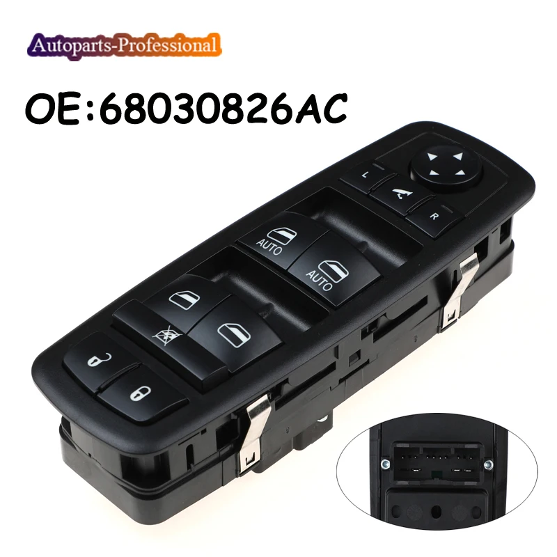 68030826AC For Jeep Grand Cherokee 2011 2012 2013 Power Master Window Switch 68030826AB 68030826AD 68030826AE Car accessories