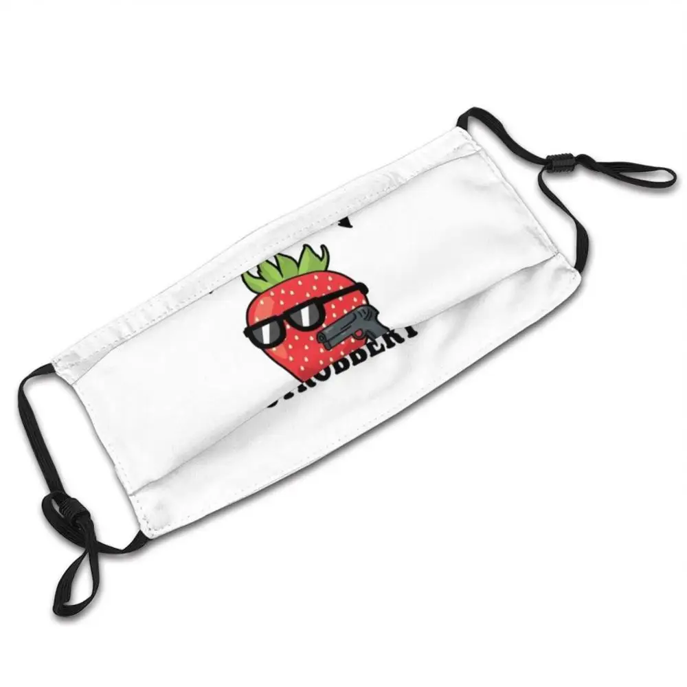 Erdbeere Raub Räuber Räuber Stobbery Maske Tuch Wiederverwendbaren Druck Filter Waschbar Erdbeere Erdbeeren Raub Raid Räuber