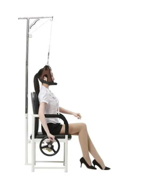 HANRIVER Cervical traction apparatus home traction neck traction frame strength vertebral physiotherapy massage chair