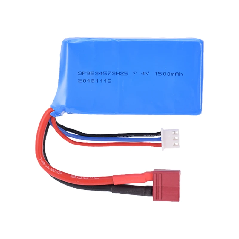 

7.4V 1500mAh Rechargeable Battery Lipo Battery RC Battery RC Car for WLtoys A959-b/A969-b/A979-b/K929-B 144010