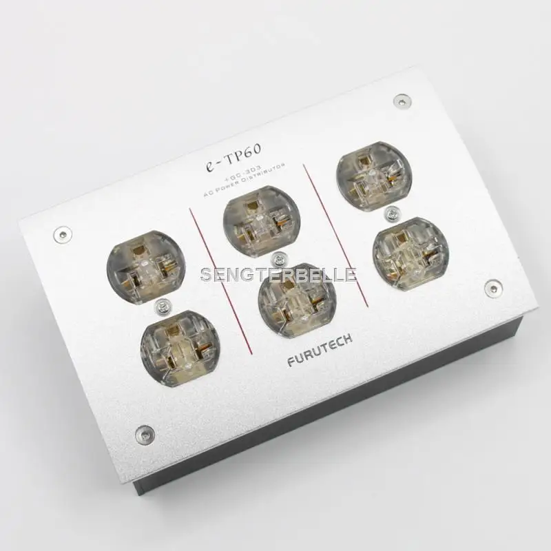 Hifi E-TP60 주 전원 분배기 US 15A 콘센트 금도금 오디오 등급 콘센트