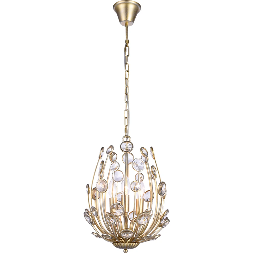 

Nordic luxury crystal anchovies pendant lights retro restaurant designer art clothing shop bedroom Lines pendant lamps lighting