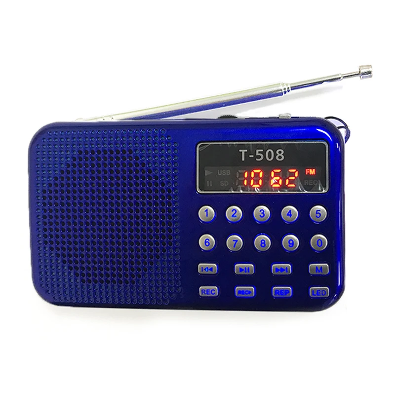 LED Display FM Radio Music Speaker MP3 Music Player Support USB /TF / SD Card  FM Radio For CD DVD  Phone Notebook Computer