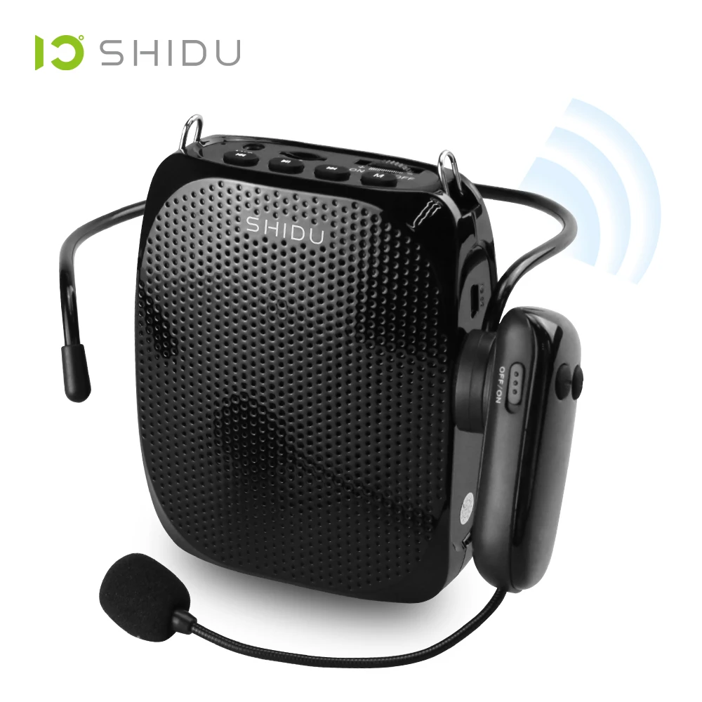 SHIDU S615 Ultra Wireless Voice Amplifier Portable UHF Mini Audio Speaker USB Lautsprecher For Teachers Tourrist Yoga Instructor