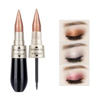 2 in 1 Eyeshadow Eyeliner Liquid Pen Double-end Eye Liner Pencil Eye Shadow Waterproof Long-Lasting Eye Makeup Tool TSLM1