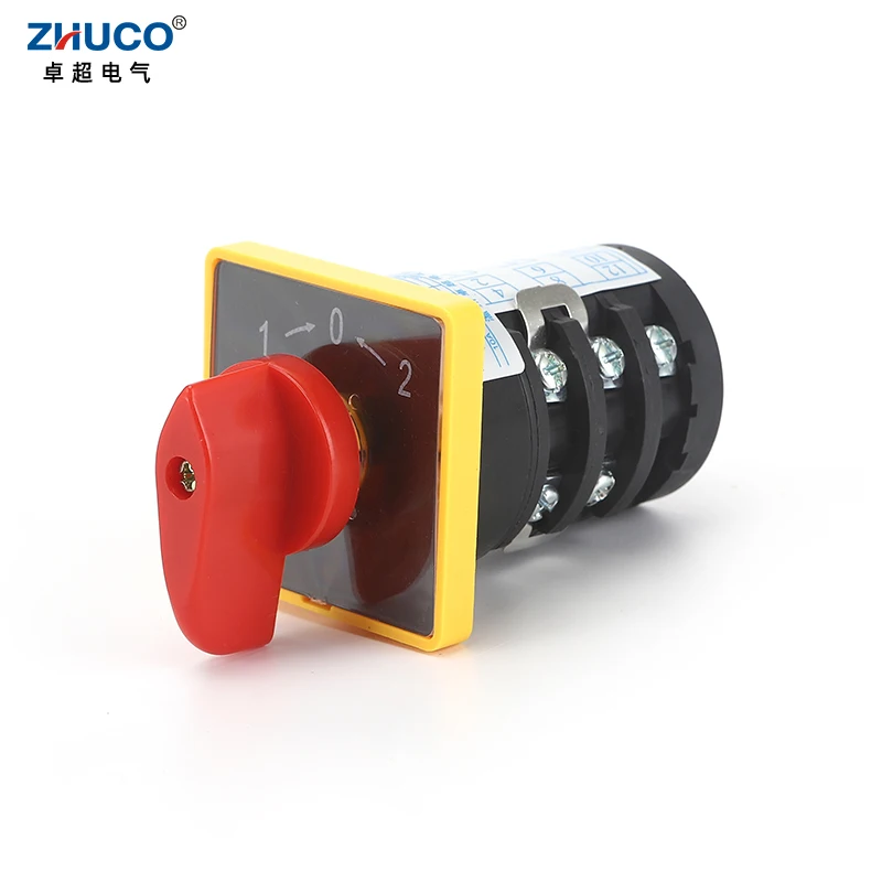 ZHUCO HZ5B-10/B005.3 10A Three Position Three Pole Cam Changeover Momentary Reversing switches Reset Combination Switch