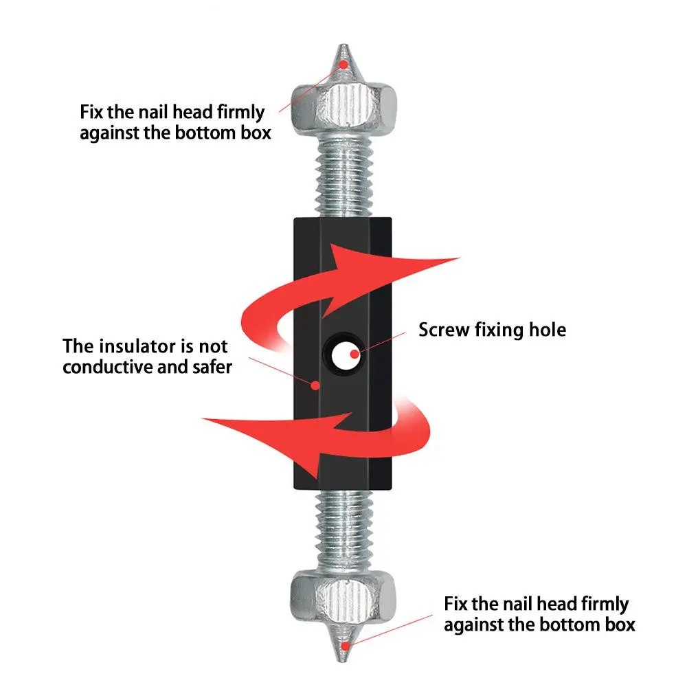 Junction Box Kit Repair Tool Damage Wall Mount Dark Box Repair Pole Cassette Repairer Screws Support Rod  Switch Recovery