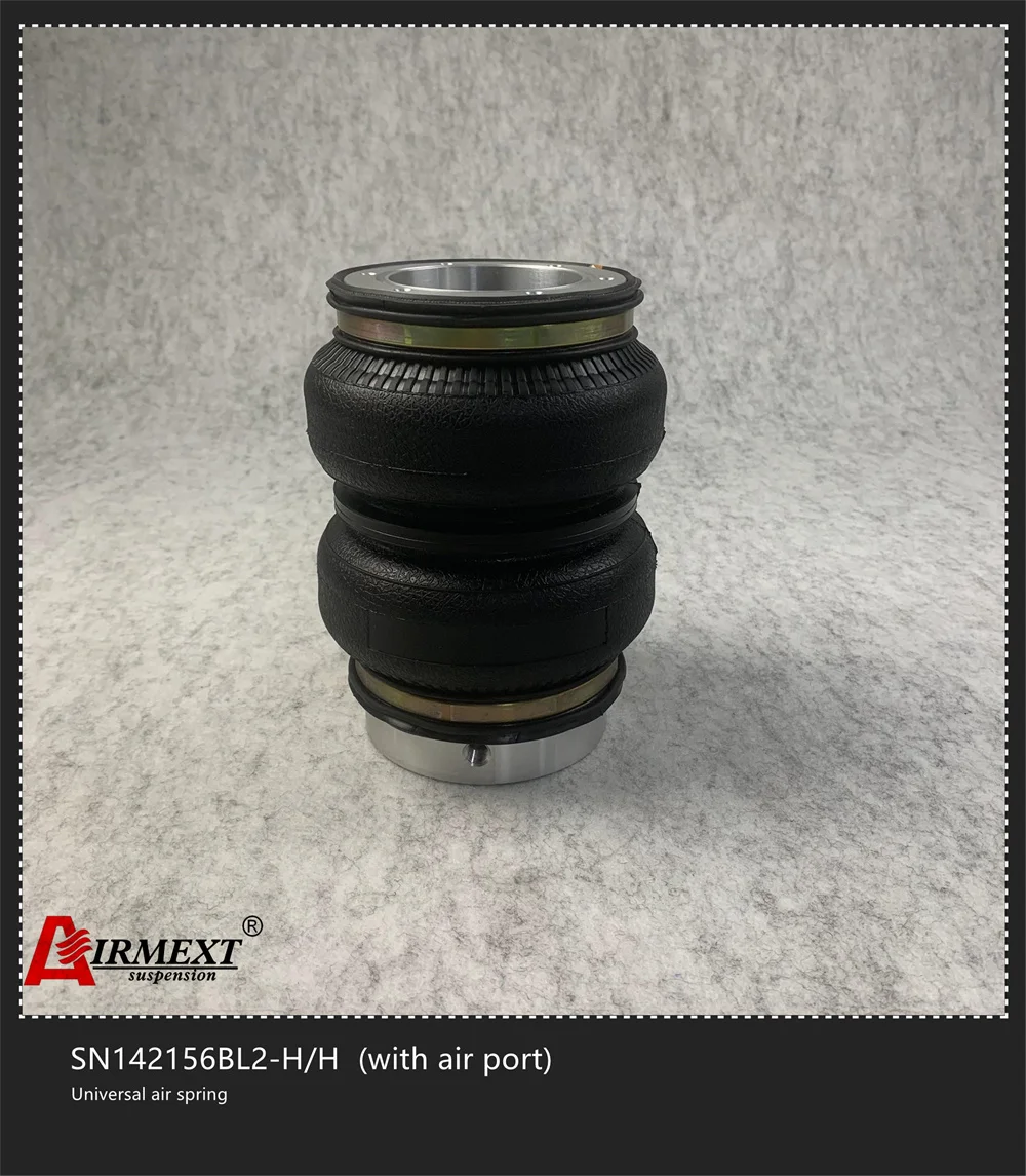 SN142156BL2-H/H AIRLIFT 5814 hollow Double convolute airspring airbag shock absorber/pneumatic air suspension air bellow