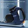 Double Dog Leash Retractable Roulette Leash Pet Walking Lead Small And Big Dog Traction Rope 3M Long Leashes For Two Dogs 1
