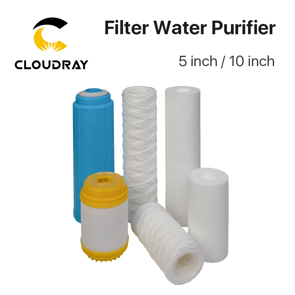 

Cloudray Filter Water Purifier 5 inch/10 inch Laser Deionized Resin Filter for Fiber Laser Chiller